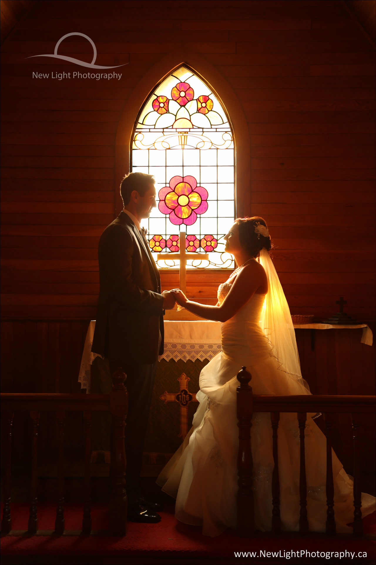 Inside the chapel of the Fort Saskatchewan Heritage Precinct